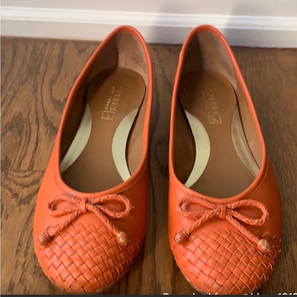 SPERRY Orange Flats - Size 7.5